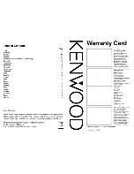 Preview for 8 page of Kenwood KFC-XW800F Instruction Manual