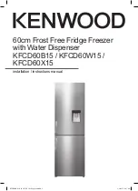 Preview for 1 page of Kenwood KFCD60B15 Installation Instructions Manual