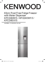 Kenwood KFCD60B15 Installation Instructions Manual предпросмотр