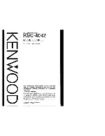 Preview for 13 page of Kenwood KGC-4042 Instruction Manual