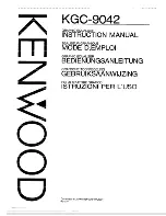 Kenwood KGC-9042 Instruction Manual preview