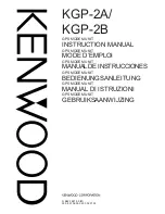 Kenwood KGP-2A Instruction Manual preview