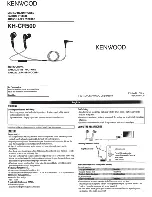 Preview for 1 page of Kenwood KH-CR500 Instructions