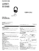 Kenwood KH-KR900 Instruction Manual preview
