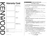 Preview for 3 page of Kenwood KH-SR800 Instructions