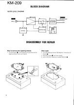 Предварительный просмотр 2 страницы Kenwood KM-209 Service Manual