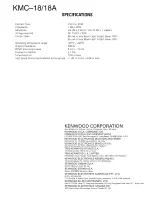 Предварительный просмотр 12 страницы Kenwood KMC-18 Service Manual