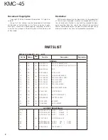 Предварительный просмотр 2 страницы Kenwood KMC-45 Service Manual