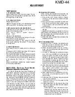 Предварительный просмотр 8 страницы Kenwood KMD-44 Service Manual