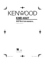 Preview for 1 page of Kenwood KMD-6527 Instruction Manual