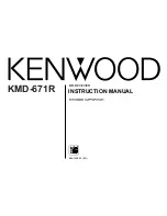 Kenwood KMD-671R Instruction Manual preview