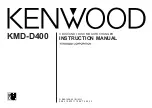 Kenwood KMD-D400 Instruction Manual preview