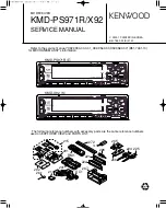 Preview for 1 page of Kenwood KMD-PS971R/X92 Service Manual