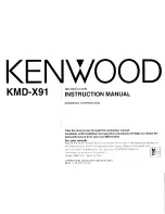 Kenwood KMD-X91 Instruction Manual preview