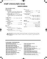 Предварительный просмотр 10 страницы Kenwood KMF-X9000 Service Manual