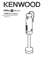 Kenwood kMix triblade HB850 series Instructions Manual предпросмотр