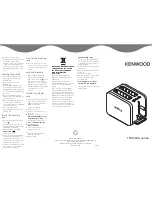 Предварительный просмотр 2 страницы Kenwood KMix TTM020Aseries Instructions