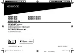 Kenwood KMM-105AY Instruction Manual preview