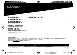 Kenwood KMM-BT232U Instruction Manual preview