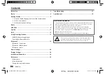 Preview for 2 page of Kenwood KMM-BT306 Instruction Manual