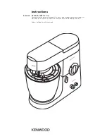 Kenwood KMP770 series Instructions Manual preview