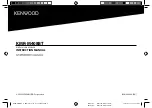 Предварительный просмотр 1 страницы Kenwood KMR-M408BT Instruction Manual