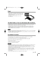 Preview for 3 page of Kenwood KNA-DV3100 Installation Manual