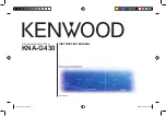 Предварительный просмотр 1 страницы Kenwood KNA-G430 Instruction Manual