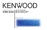 Kenwood KNA-G431 Instruction Manual preview