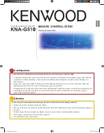 Preview for 5 page of Kenwood KNA-G510 Installation Manual