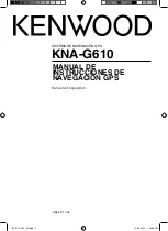 Preview for 57 page of Kenwood KNA-G610 Instruction Manual