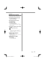 Preview for 21 page of Kenwood KOS-A200 - Car Audio Expansion Module Instruction Manual