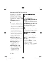 Preview for 62 page of Kenwood KOS-A200 - Car Audio Expansion Module Instruction Manual