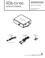 Kenwood KOS-CV100 Service Manual preview