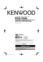 Предварительный просмотр 1 страницы Kenwood KOS-V500 Instruction Manual