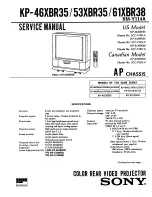 Preview for 1 page of Kenwood KP-46XBR35 Service Manual