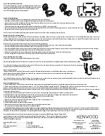 Preview for 2 page of Kenwood KPA-H2EC User Manual