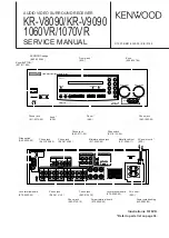 Preview for 1 page of Kenwood KR-1060VR Service Manual