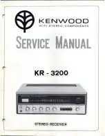 Kenwood KR-3200 Service Manual preview