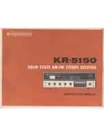 Kenwood KR-5150 Instruction Manual preview