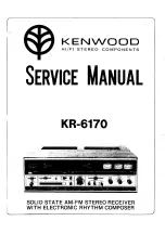 Kenwood KR-6170 Service Manual предпросмотр