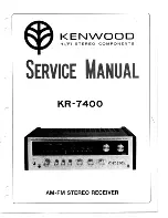 Предварительный просмотр 1 страницы Kenwood KR-7400 Service Manual