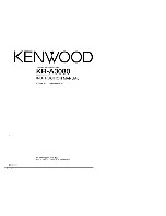 Kenwood KR-A3080 Instruction Manual предпросмотр