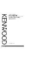 Preview for 1 page of Kenwood KR-A5050 Instruction Manual