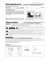 Preview for 2 page of Kenwood KR F-V8881 D Instruction Manual