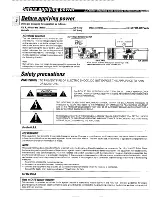 Preview for 2 page of Kenwood KR-V6060 Instruction Manual