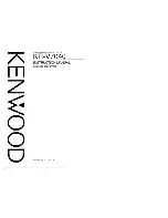 Kenwood KR-V7040 Instruction Manual preview