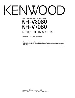 Preview for 1 page of Kenwood KR-V7080 Instruction Manual