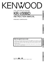 Preview for 1 page of Kenwood KR-V999D Instruction Manual