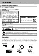 Предварительный просмотр 2 страницы Kenwood KR-V999D Instruction Manual